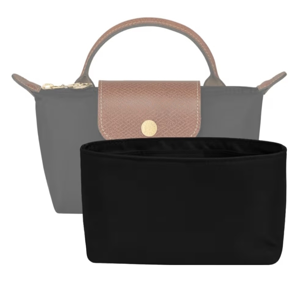 Black Small Waterproof Bag Organizer Insert